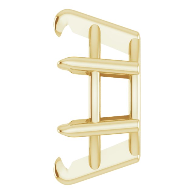 Pre-Notched Claw-Prong Earring Setting