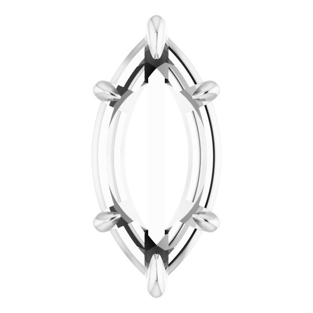 Pre-Notched Claw-Prong Earring Setting