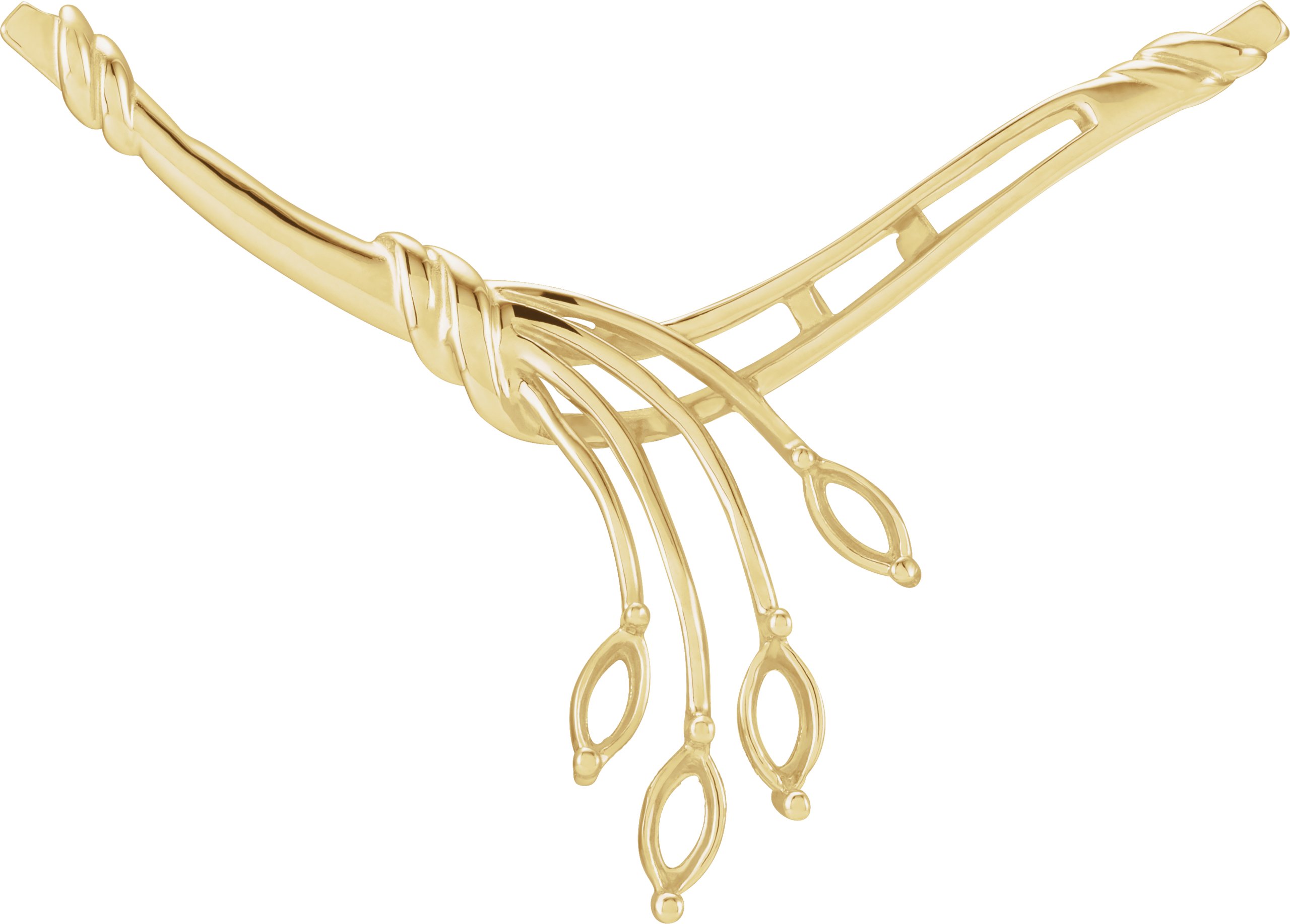 Marquise Accented Necklace Center