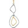 Sterling Silver and 14K Yellow Open Silhouette Pendant Ref. 3470688