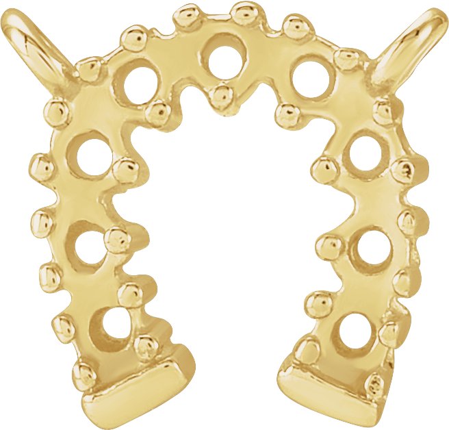 Accented Horseshoe Necklace Center
