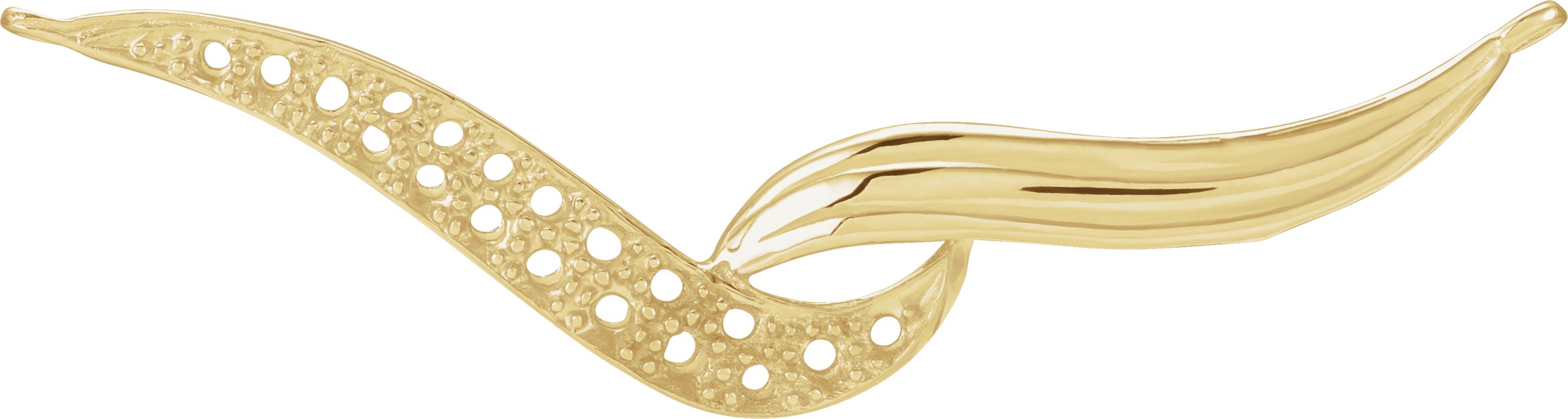 Accented "V" Necklace Center