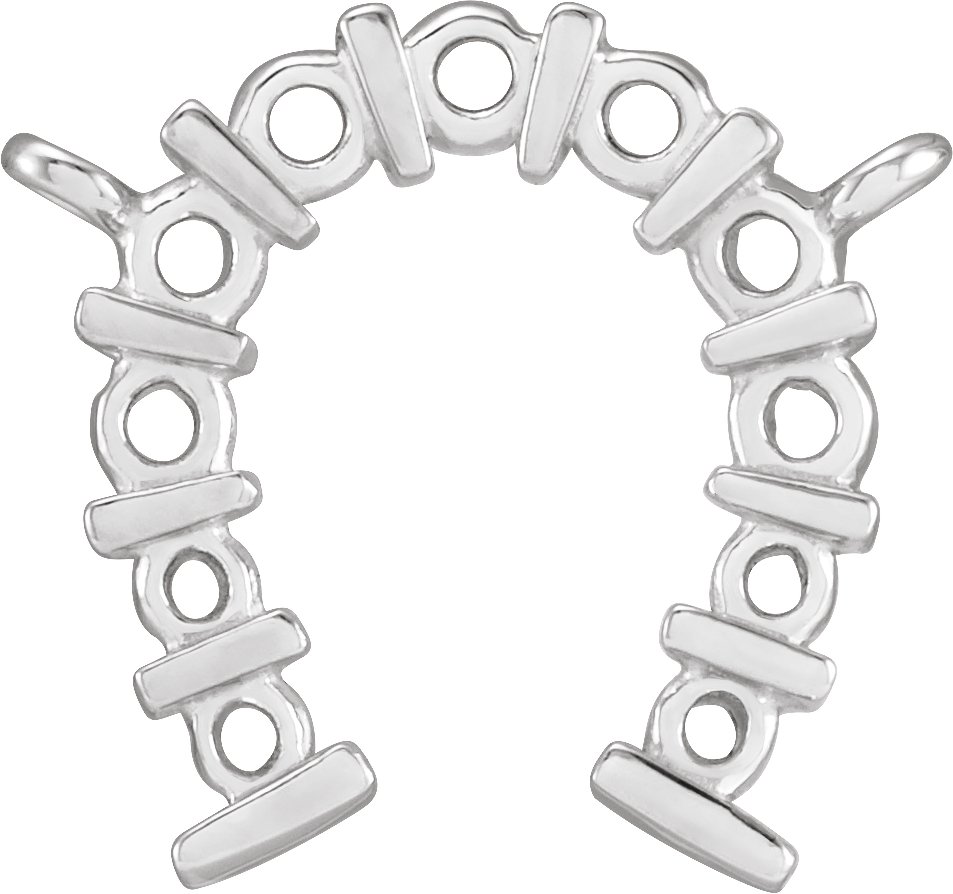 Accented Horseshoe Necklace Center