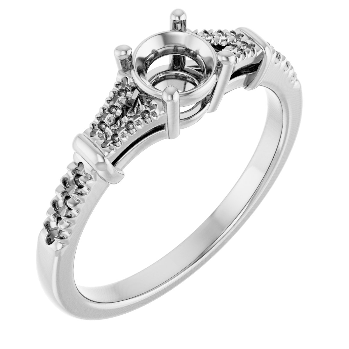 Accented Engagement Ring