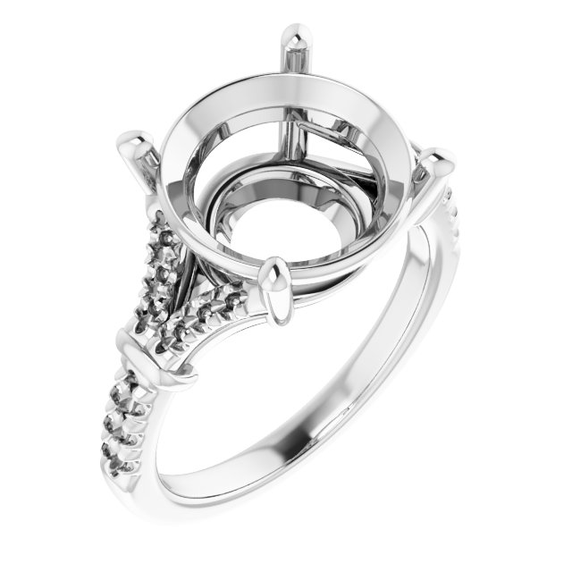 Accented Engagement Ring