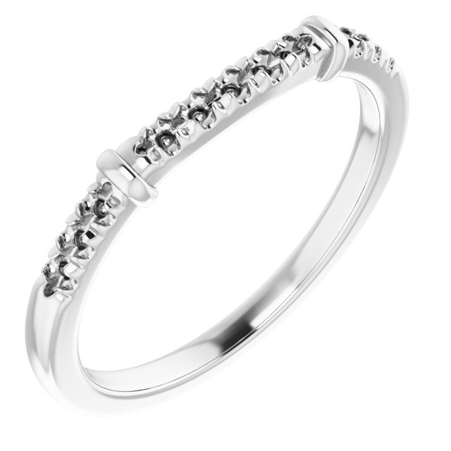 Band Mounting for 10 mm Asscher Ring