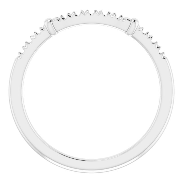 Band Mounting for 10 mm Asscher Ring view 2