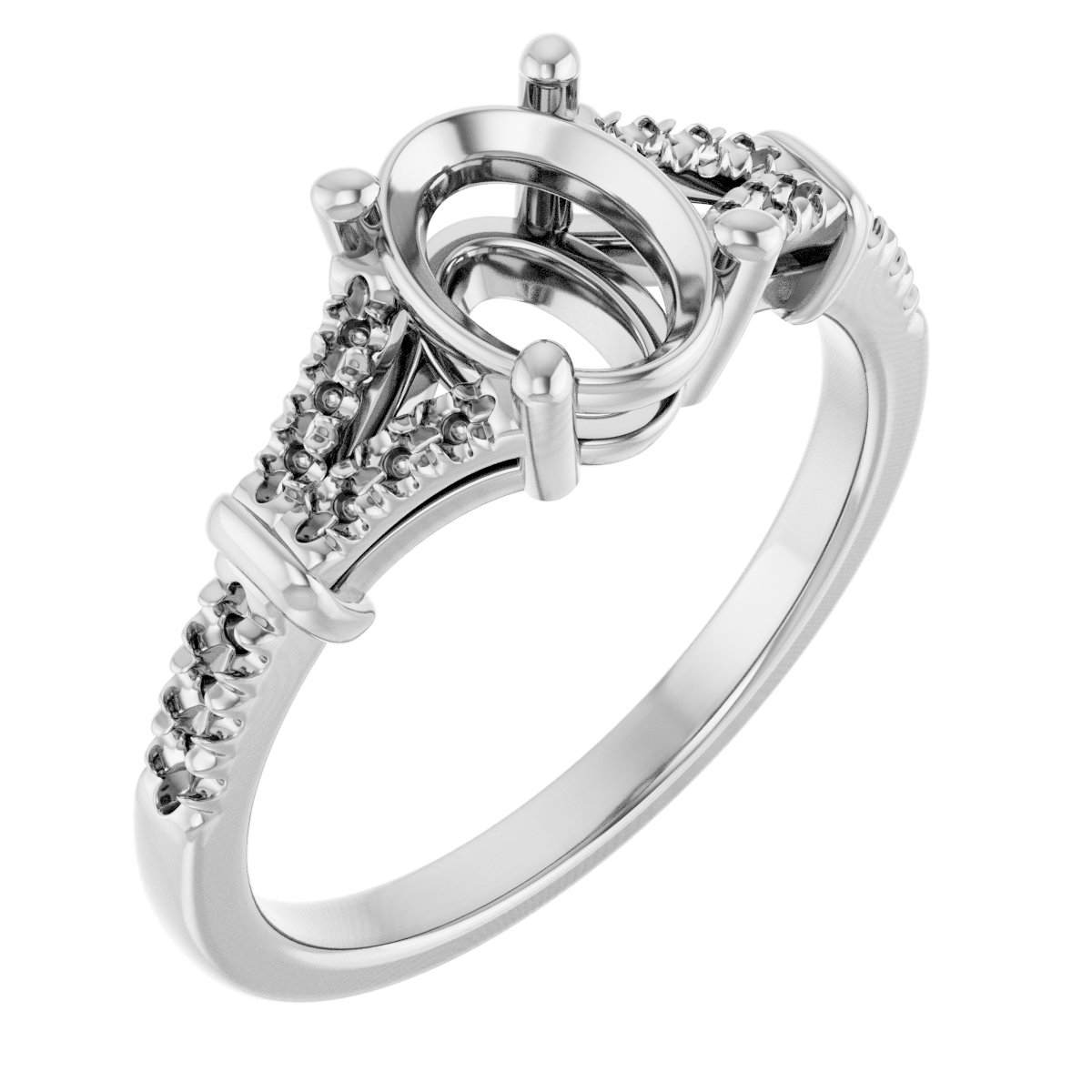Accented Engagement Ring
