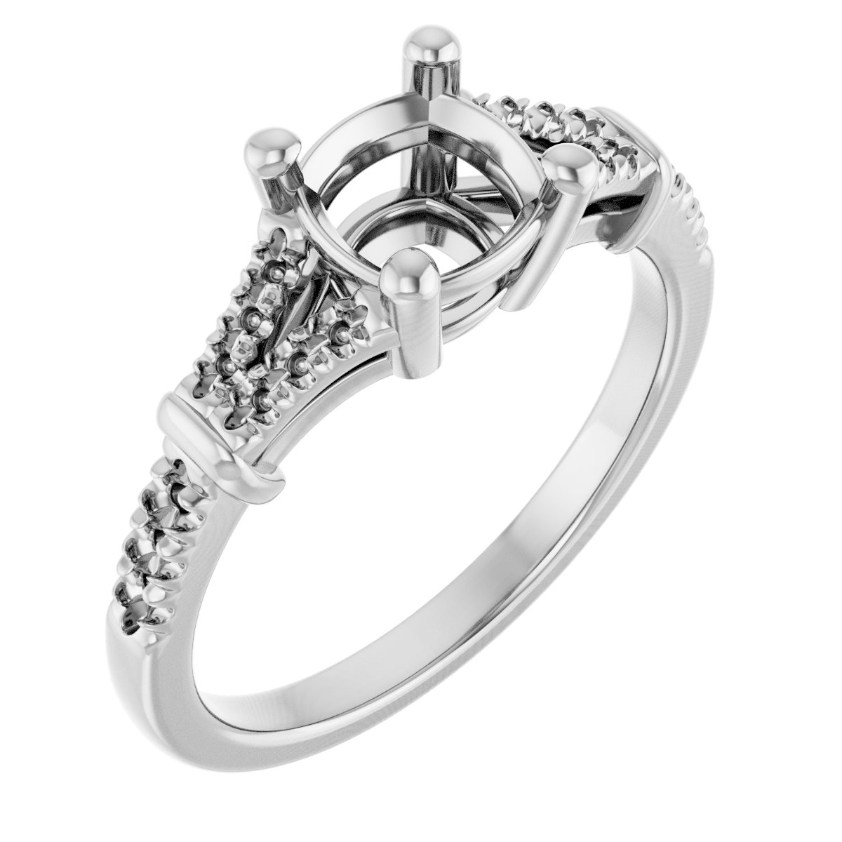 Accented Engagement Ring