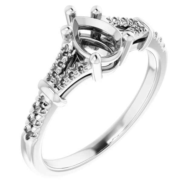 Accented Engagement Ring
