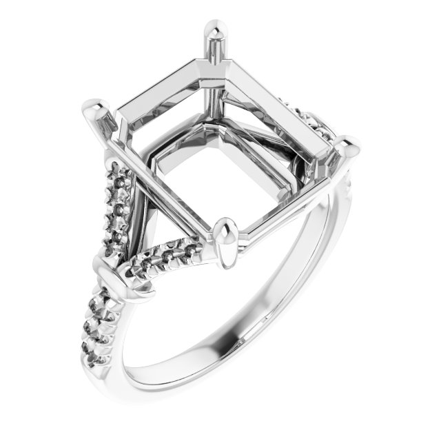 Accented Engagement Ring