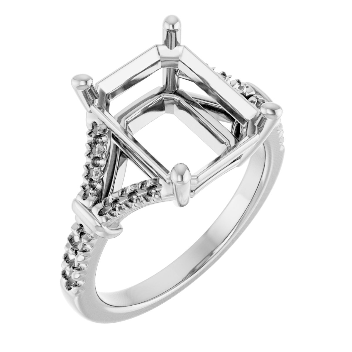 Accented Engagement Ring