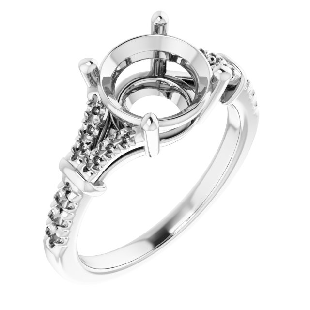Accented Engagement Ring