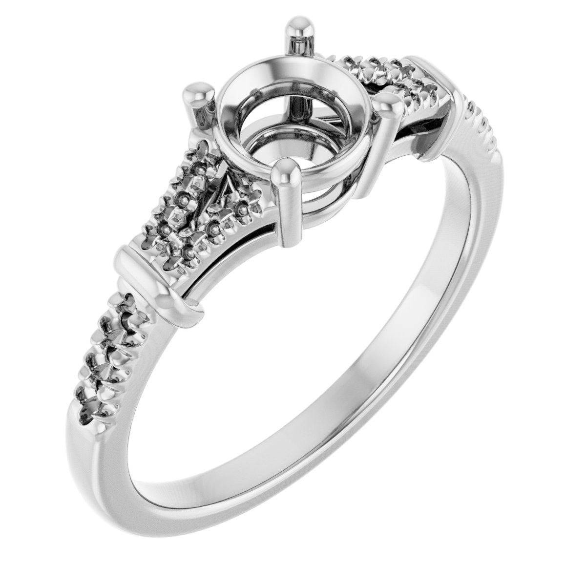 Accented Engagement Ring