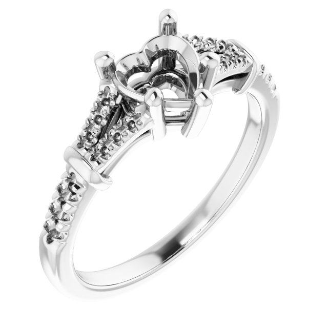 Accented Engagement Ring