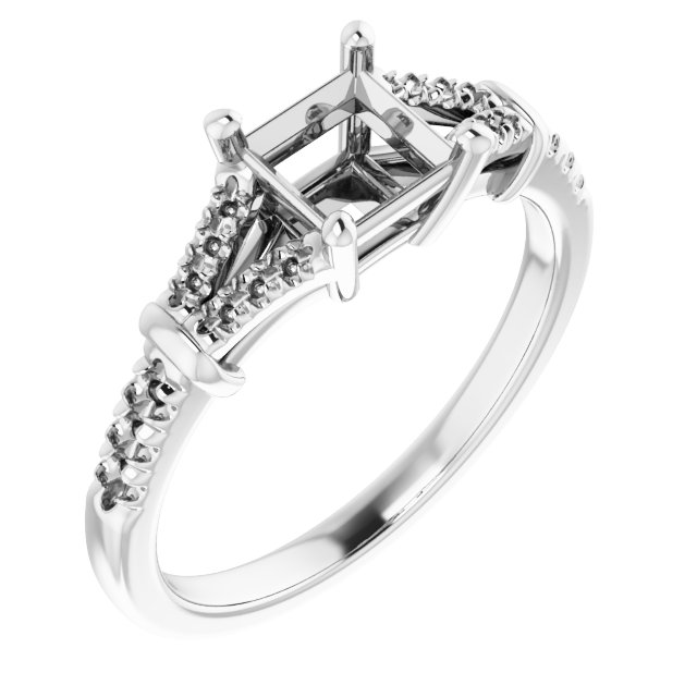 Accented Engagement Ring