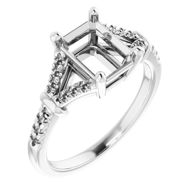 Accented Engagement Ring