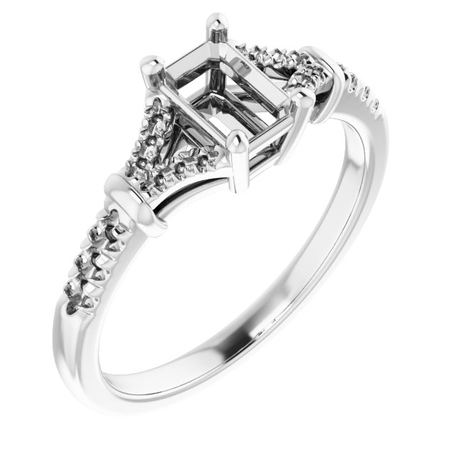 Accented Engagement Ring