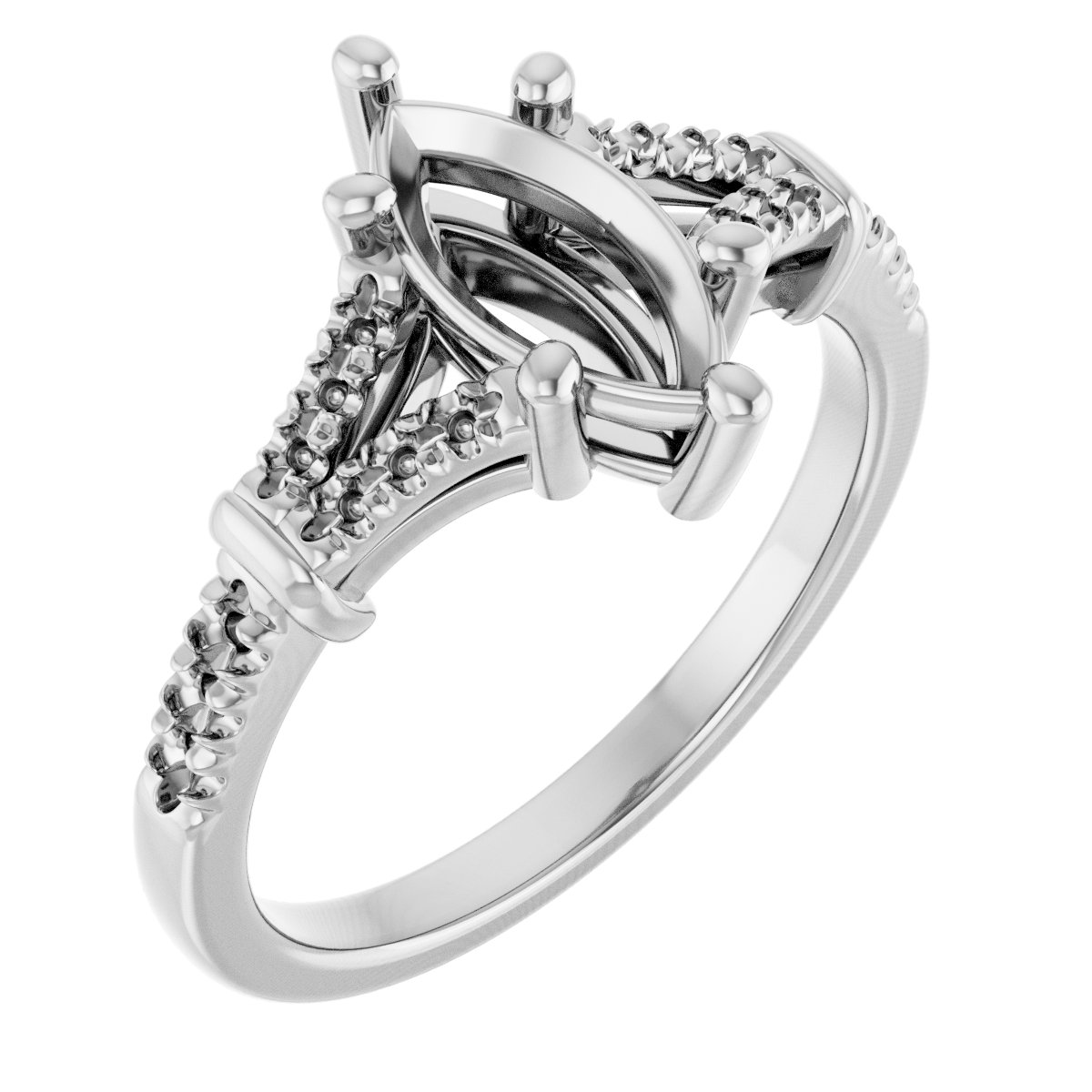 Accented Engagement Ring
