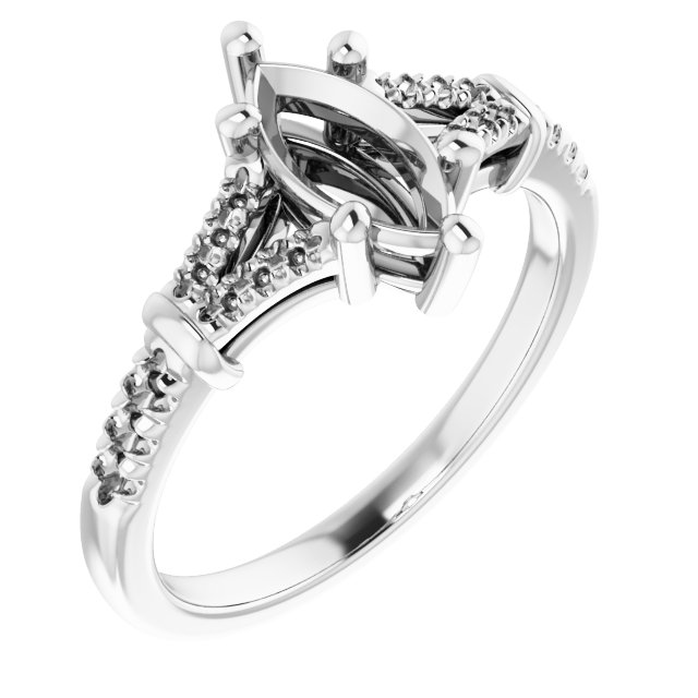 Accented Engagement Ring
