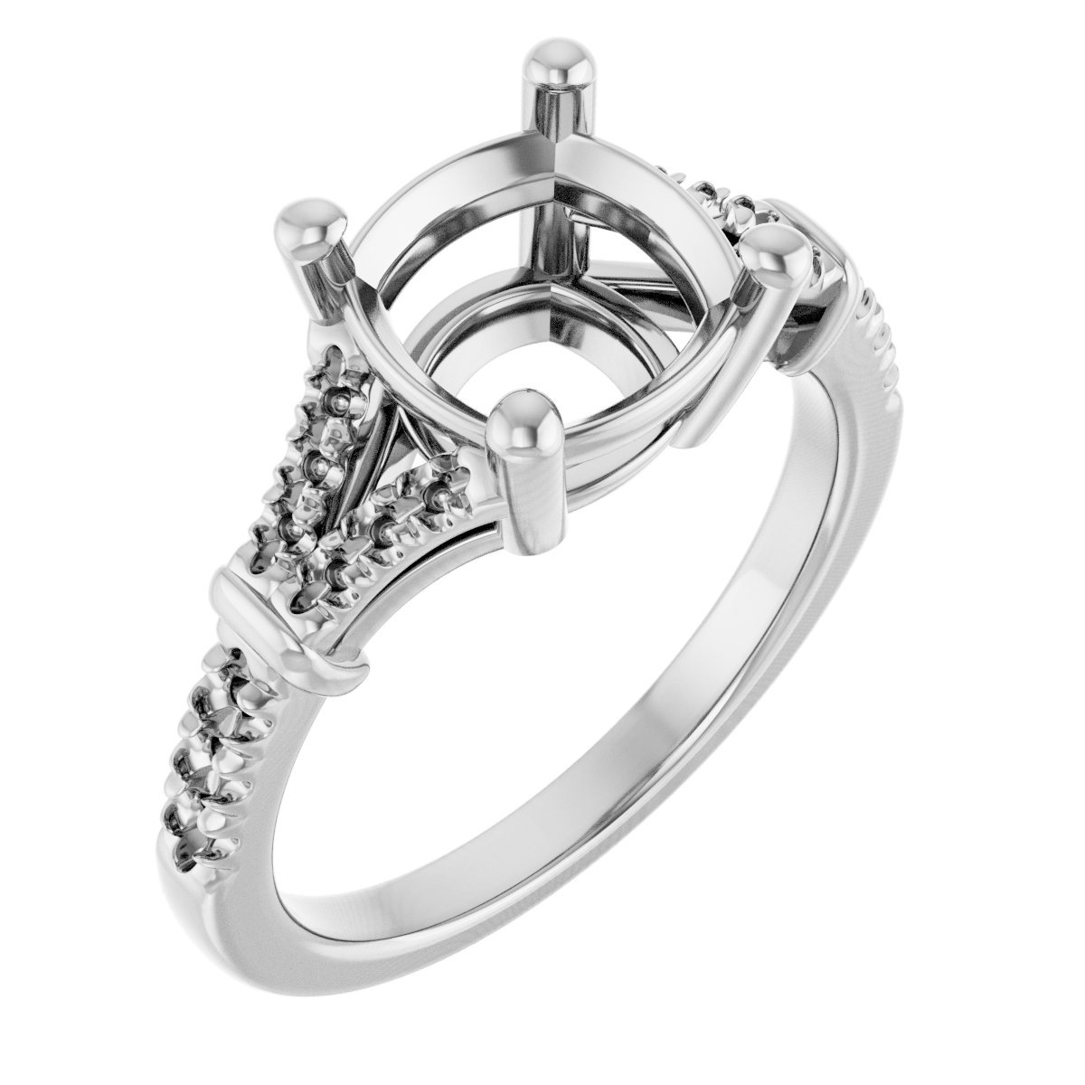 Accented Engagement Ring