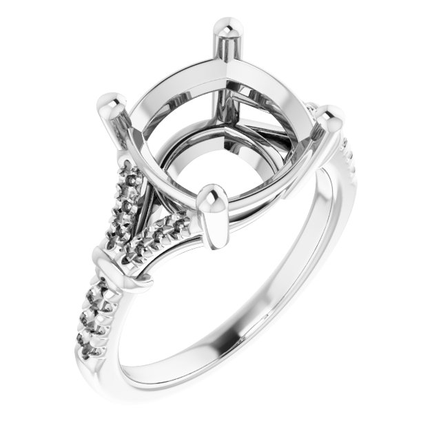 Accented Engagement Ring
