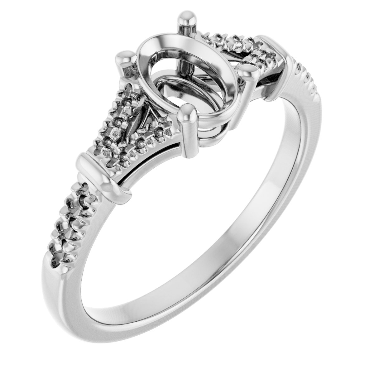 Accented Engagement Ring