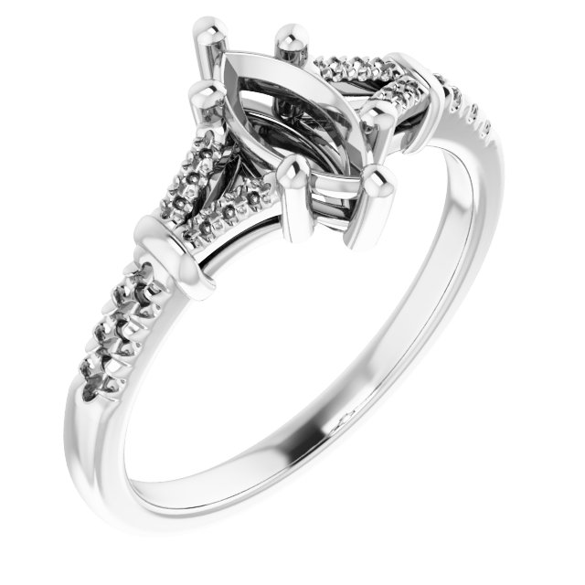 Accented Engagement Ring