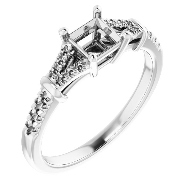 Accented Engagement Ring