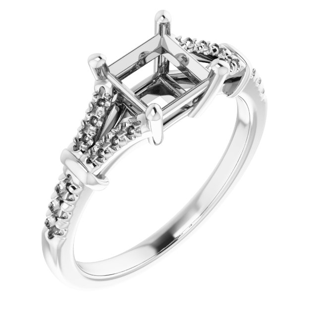Accented Engagement Ring