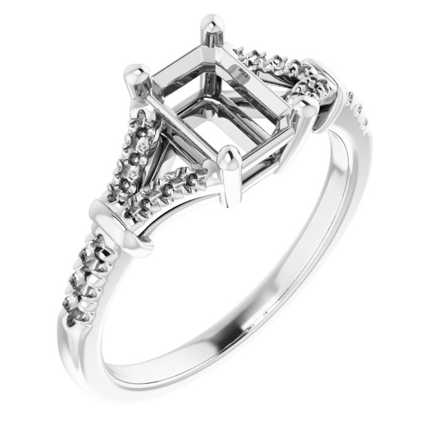 Accented Engagement Ring