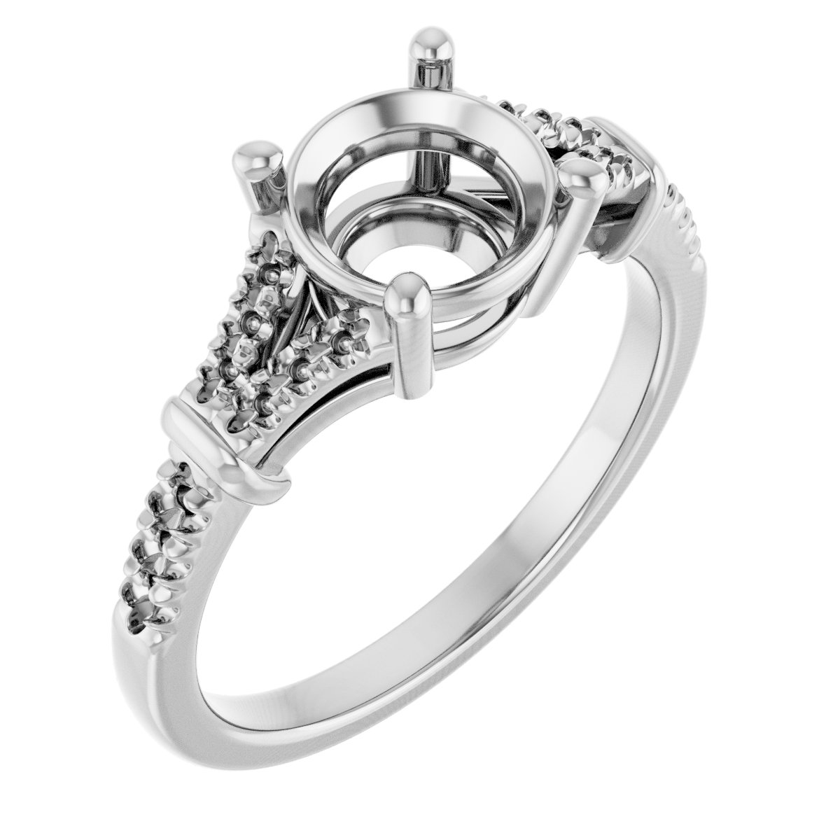 Accented Engagement Ring