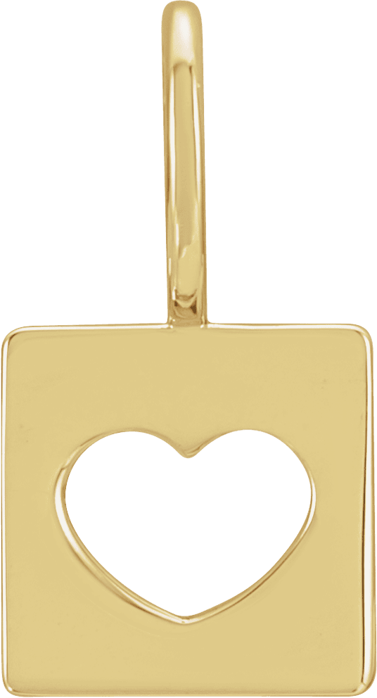 pierced heart charm