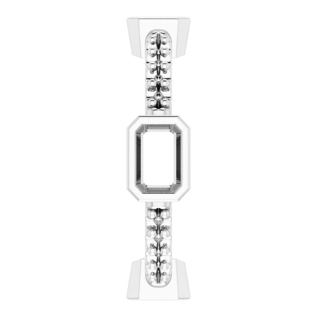 5x3 mm Emerald Eternity Band Mounting view 4