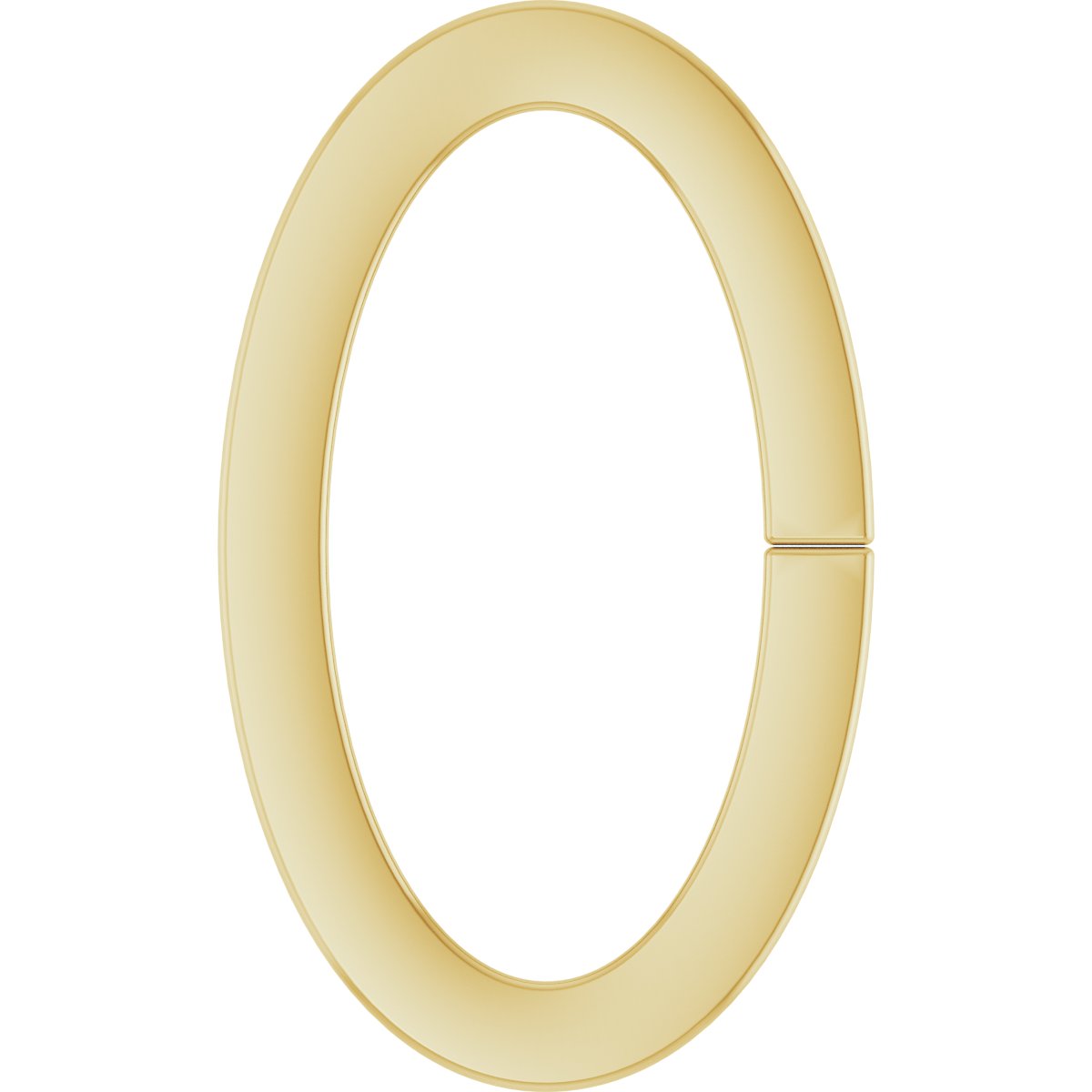 4x2 mm ID Oval Jump Ring with Square Wire