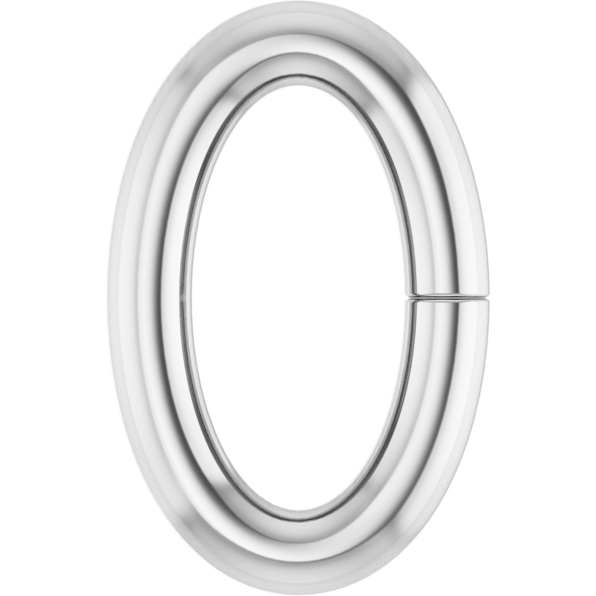 4x2 mm ID Oval Jump Ring with Round Wire