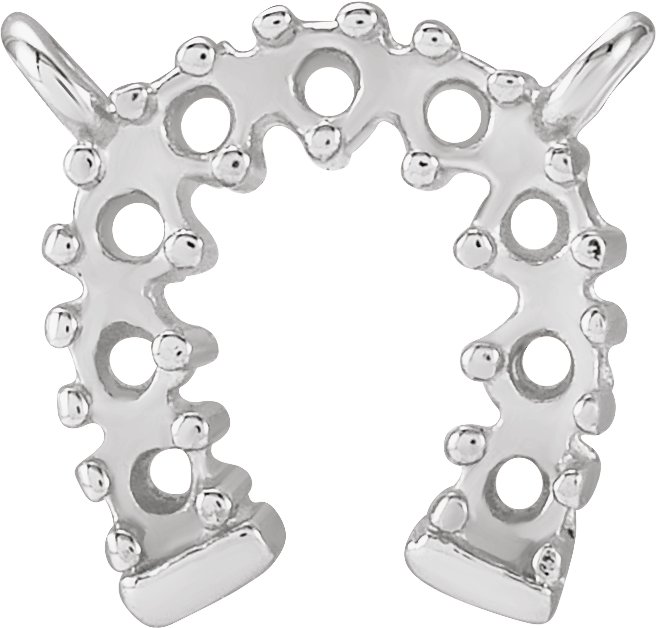 Accented Horseshoe Necklace Center