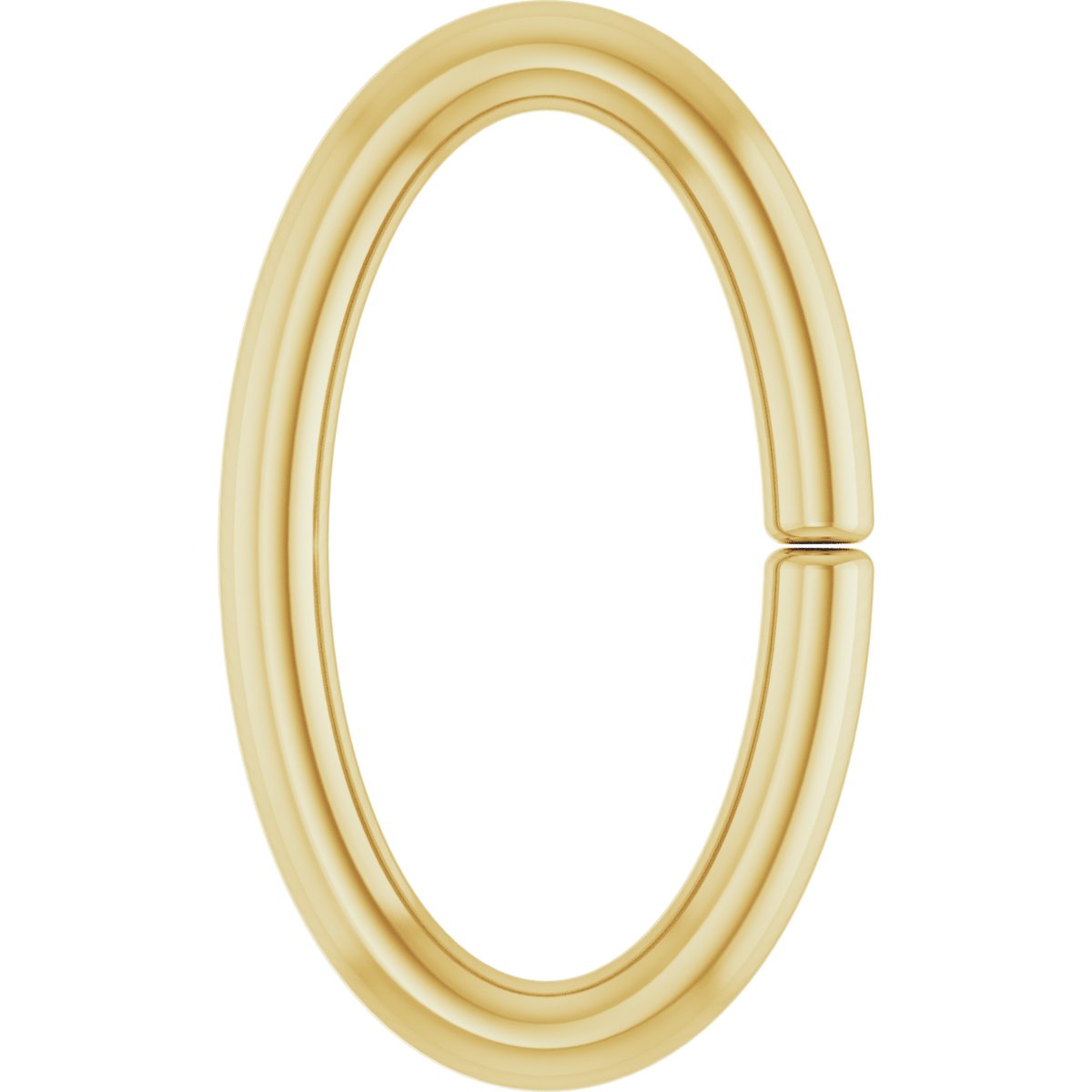 4x2 mm ID Oval Jump Ring with Round Wire