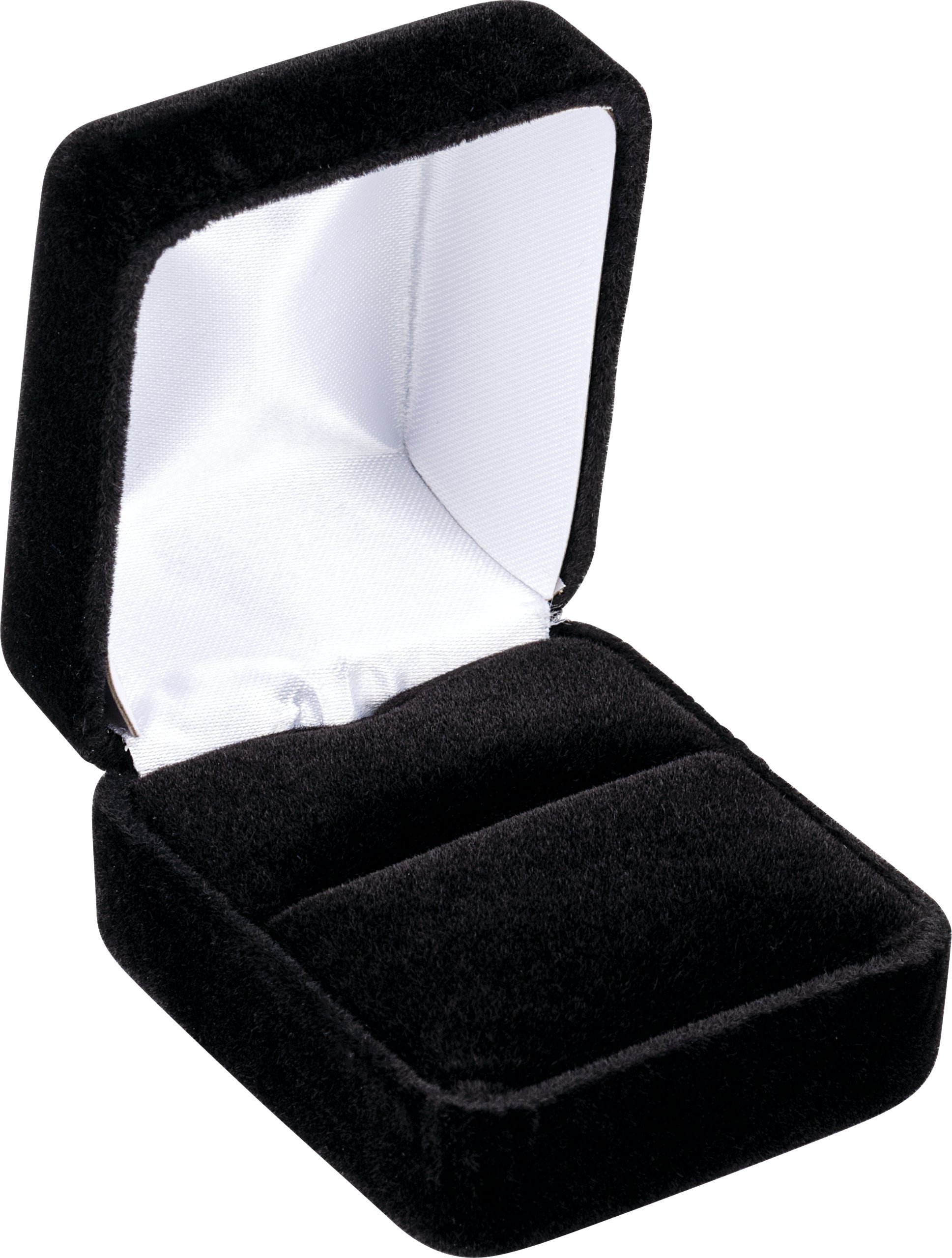 Veltex Black Veltex Ring Boxes with Veltex Interior