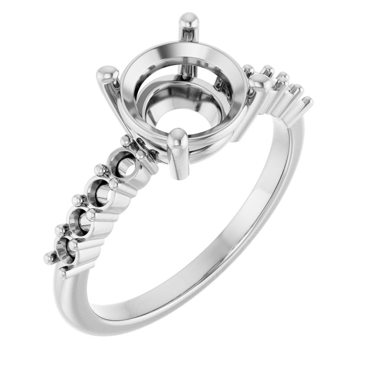 Accented Engagement Ring