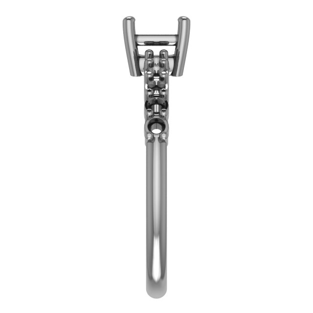 7.4 mm Round Engagement Ring Mounting view 4