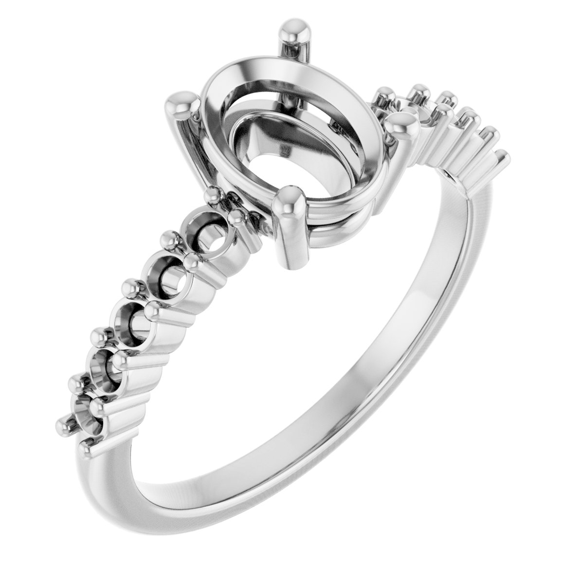 Accented Engagement Ring