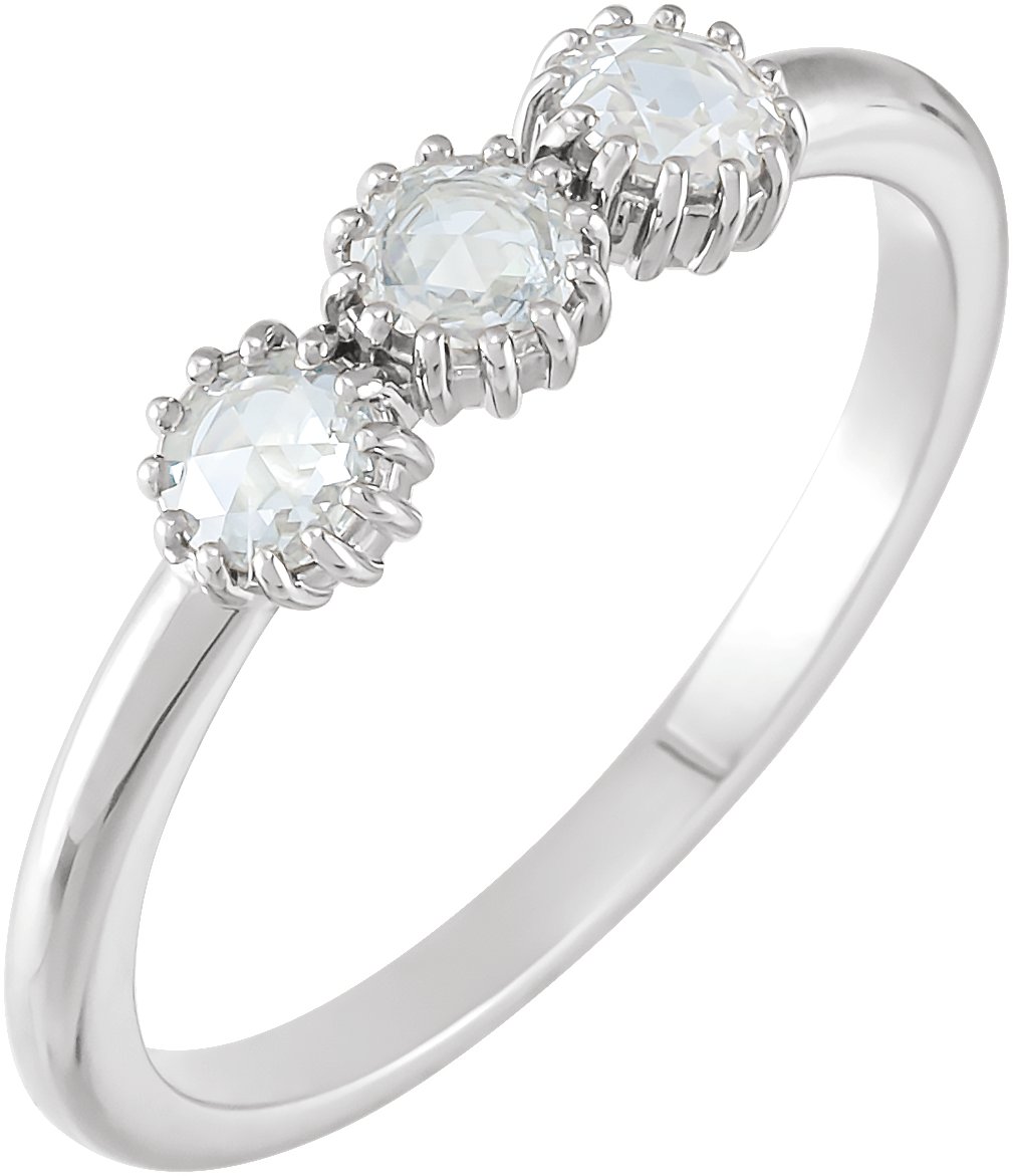 1/4 CTW Natural Diamond 3-Stone Anniversary Band – Platinum