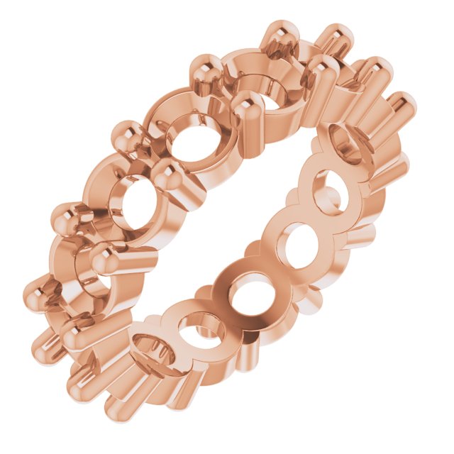 Shared-Prong Eternity Band