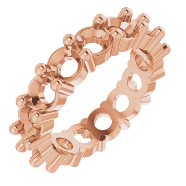 Shared-Prong Eternity Band