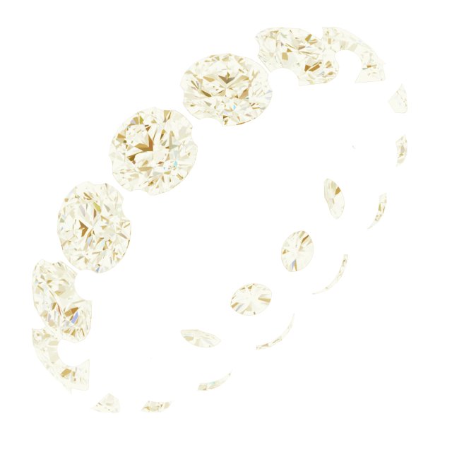 Shared-Prong Eternity Band
