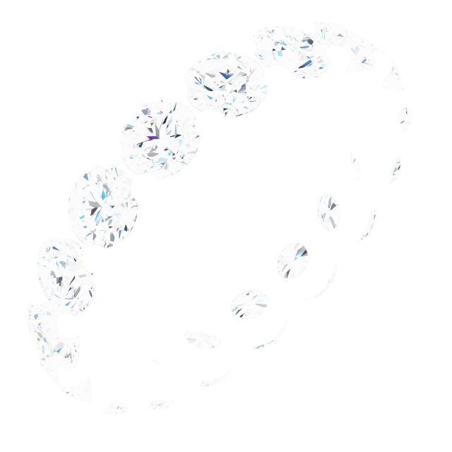 Shared-Prong Eternity Band