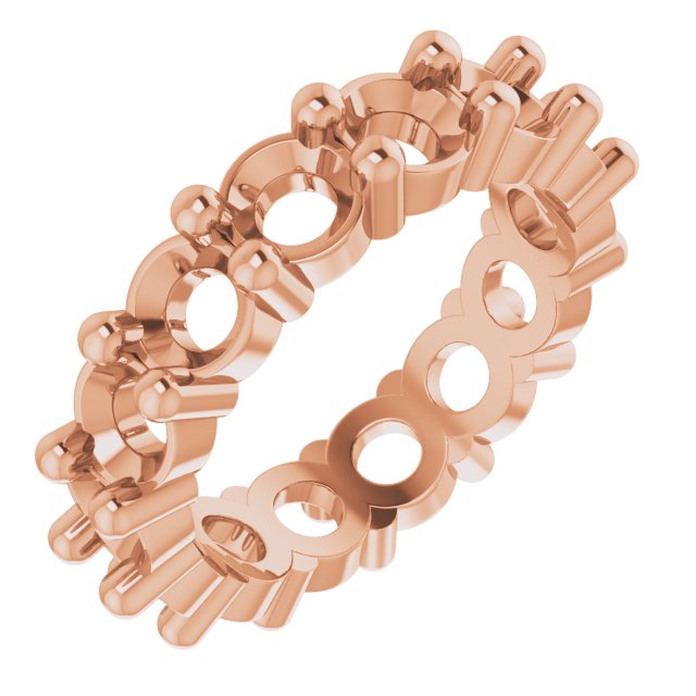 Shared-Prong Eternity Band