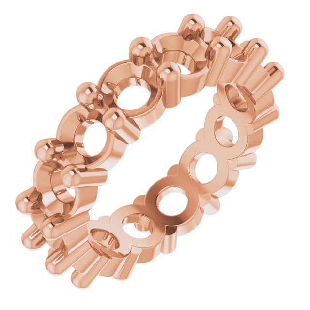 Shared-Prong Eternity Band