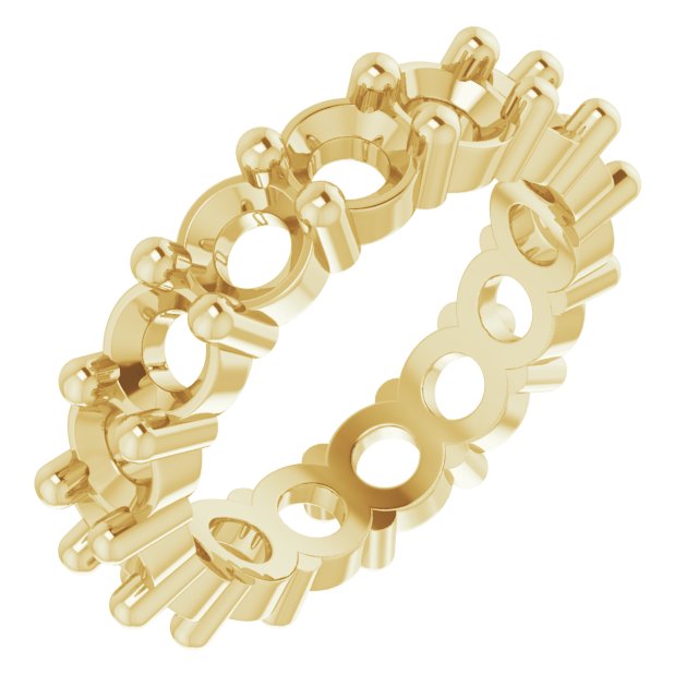 Shared-Prong Eternity Band